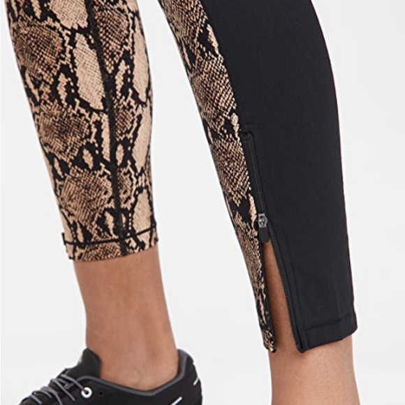 NWOT BANDIER x A.L.C. Leggings Python and Black Sz M - Picture 6 of 8